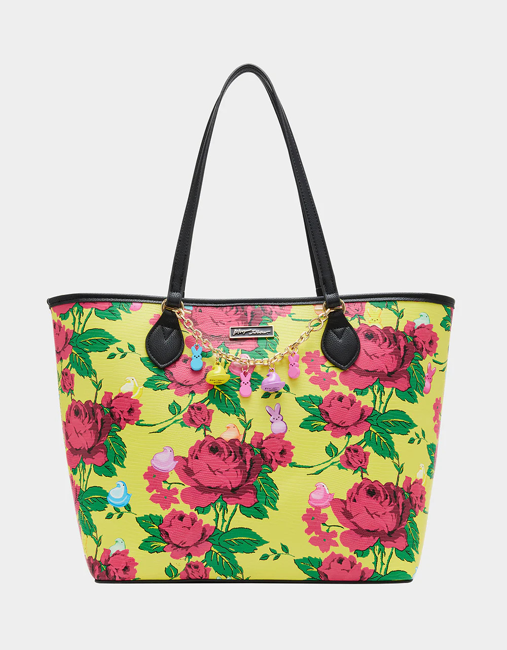 PEEPS® CHARM BRACELET TOTE YELLOW | PEEPS® HANDBAGS | Betsey Johnson