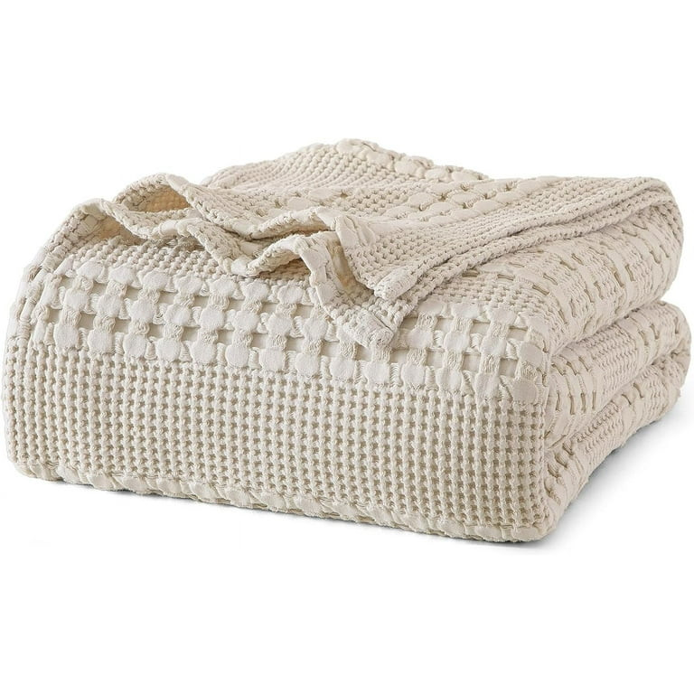 PHF 100% Cotton Waffle Weave Blanket, Lightweight Twin Washed Blanket for Bed Sofa Home Decor, Oa... | Walmart (US)
