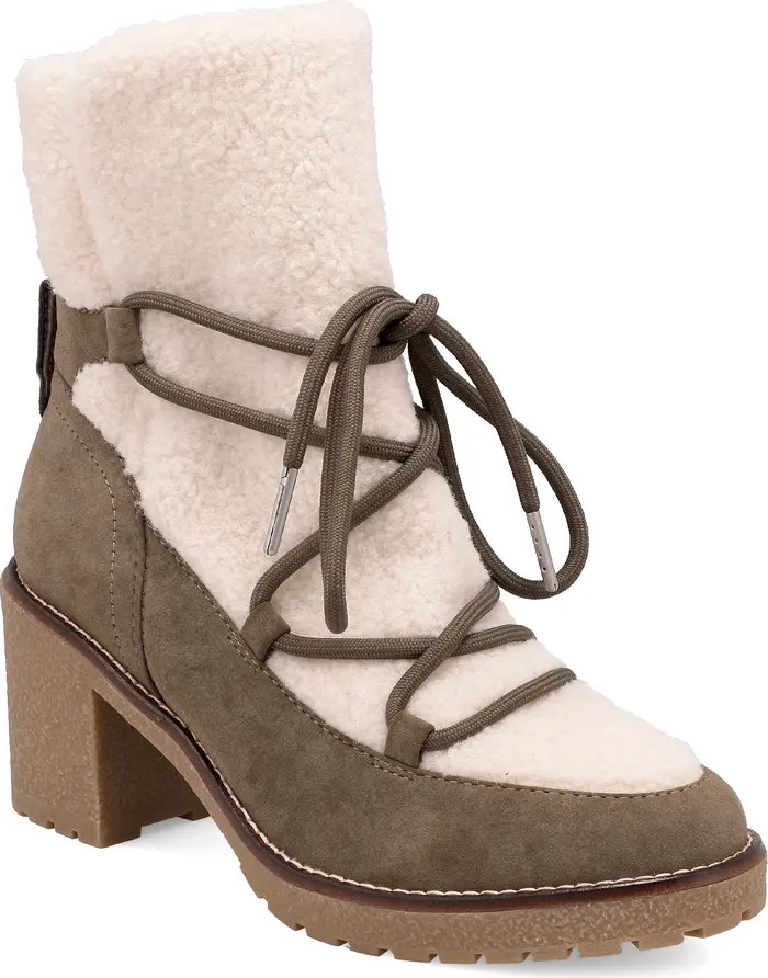 MIA Holiday Faux Shearling Bootie (Women) | Nordstrom | Nordstrom