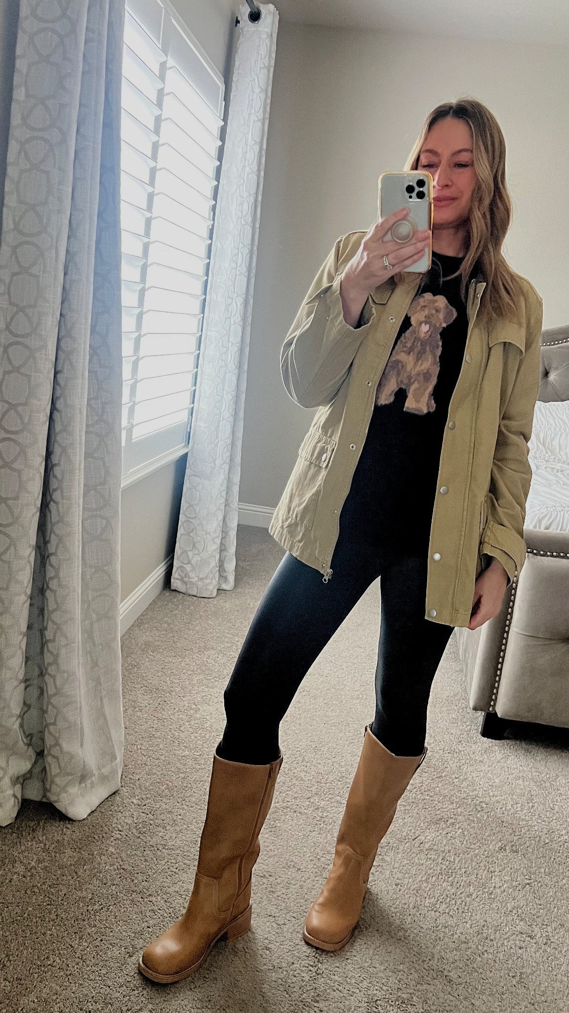 Outfit of the day 🐻🤎🍂
Where’s my doodle lovers at? Found THE cutest doodle sweater at Walmart for $17! Great quality and so soft!! Reminds me of Ralph Lauren. Barn jacket is also a $17 walmart find and so good! 🙌🏻 
My Spanx leggings are on sale 50% off right now! I’ve had mine for years and they are like new. 
Boots are Target but I think they are sold out. Linking a similar pair 

#falloutfit #doodle #sweater #targetstyle #affordablefashion #styleover40

#LTKFindsUnder50 #LTKSaleAlert #LTKootd