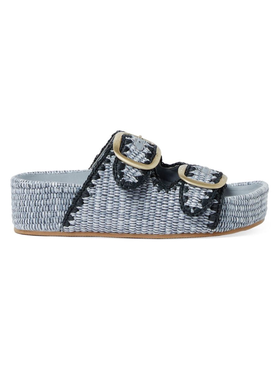 Theo 40MM Cotton-Blend Platform Sandals | Saks Fifth Avenue