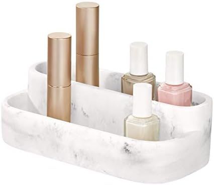 iDesign Dakota 2-Tier Makeup and Cosmetic Storage Bathroom, Countertop, Vanity, 8" x 3.9" x 2.54", P | Amazon (US)
