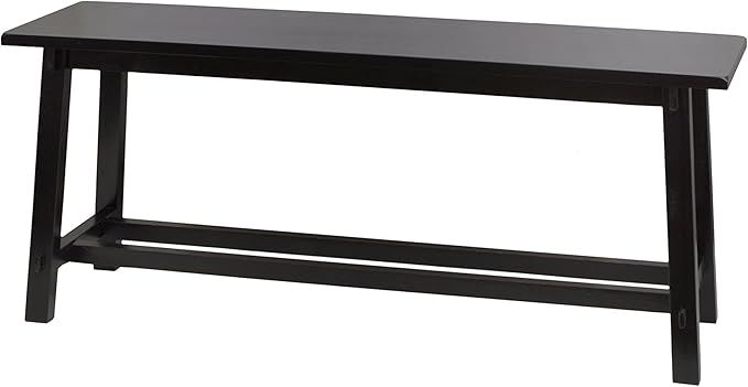 Décor Therapy Kyoto Black Bench, 42w 11.8d 17.75h, | Amazon (US)