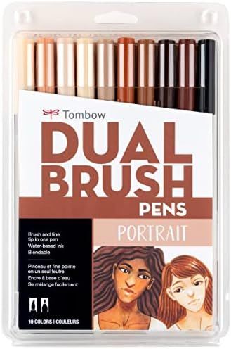 Tombow Dual End Brush Pen Sets (Portrait) 1 pcs sku# 1831960MA | Amazon (US)