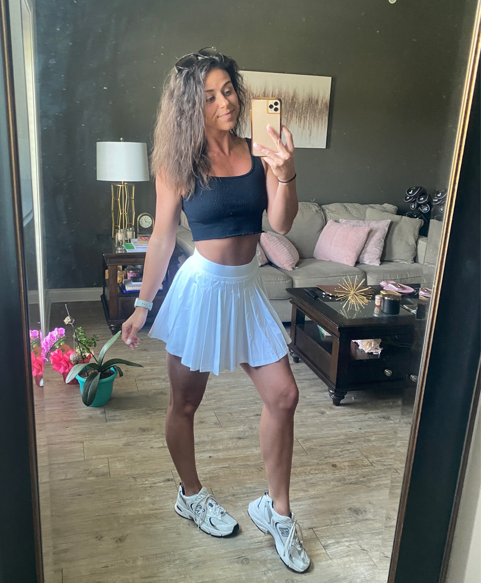 Active skort for the win! Paired with a black tank top and new balance 530s! Let’s not forget about the beachy waves hairstyle! 

#LTKshoecrush #LTKActive #LTKfindsunder100