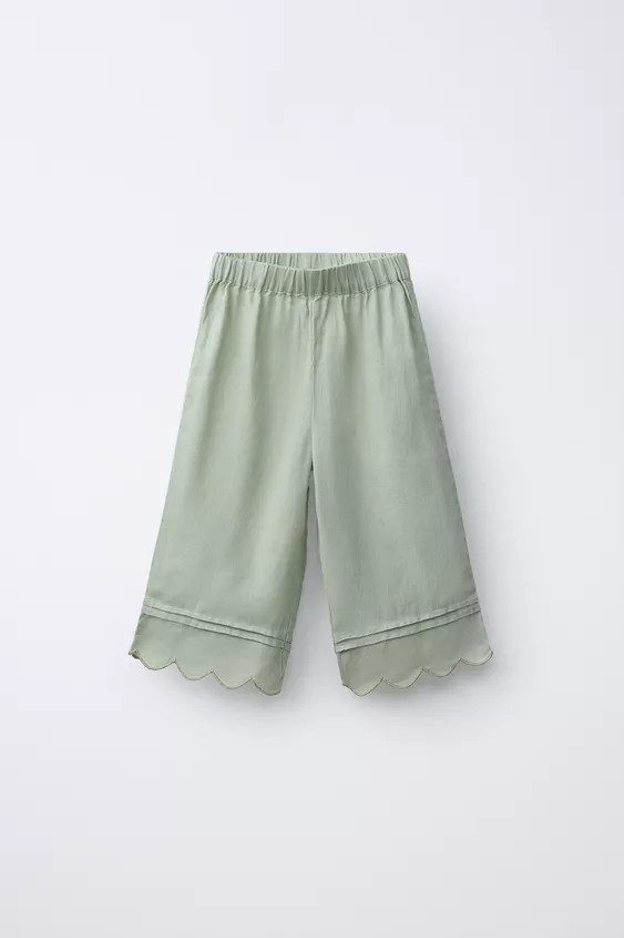 100% LINEN CULOTTE PANTS | Zara US