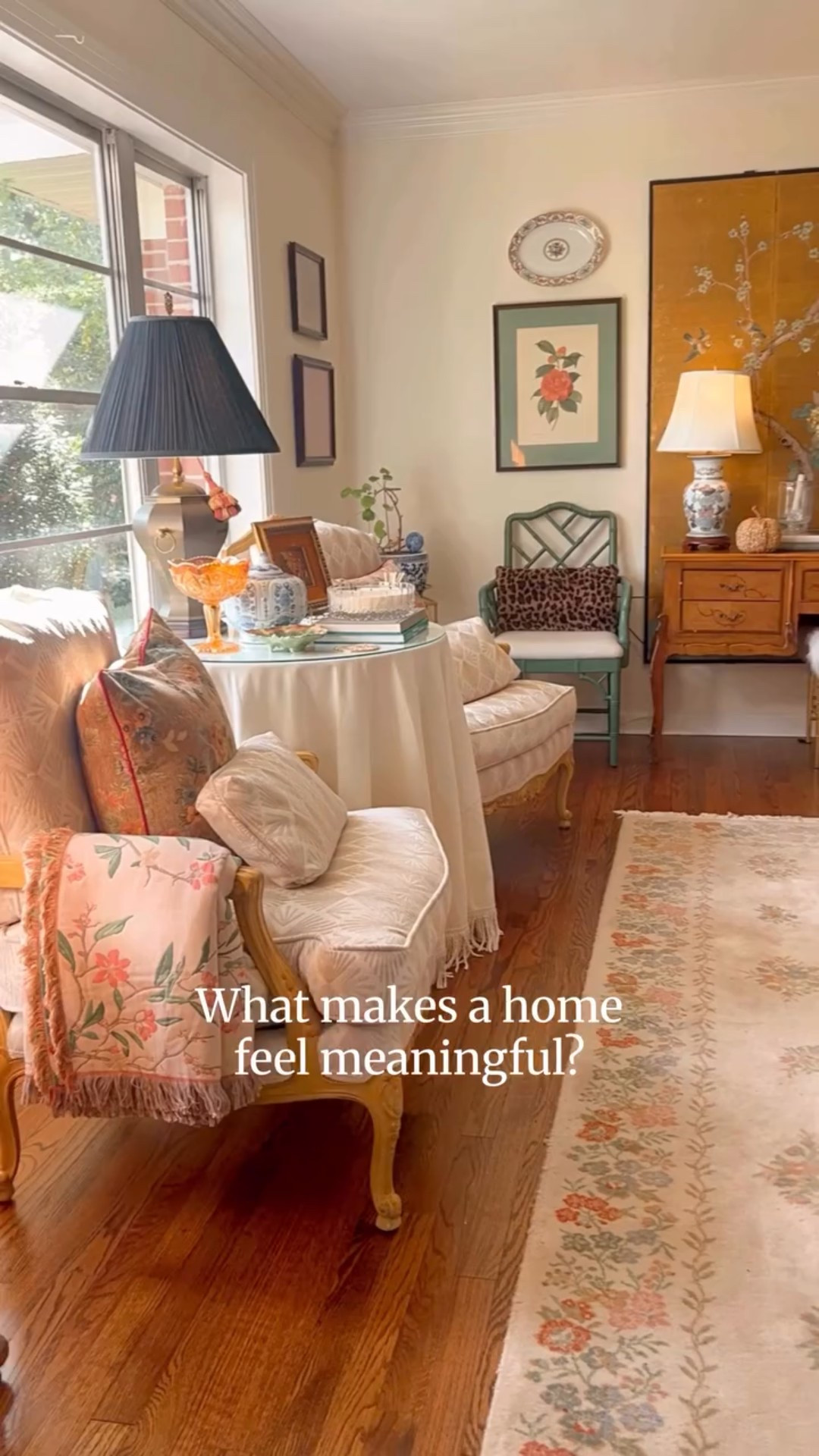 What makes a home feel meaningful? I’ve thought about this a lot, especially as I’ve gathered, styled, and written about the pieces that I have in my home. It’s not just the things themselves. It’s the why behind them.

The memory tied to a dish. The person behind the photograph. The ritual that makes an ordinary day feel sacred.

Our homes truly hold our stories. And when we take the time to listen, they teach us so much about who we are and what we love. I’m exploring this more over the next few weeks while I prep and prepare for the holiday season, practically and tenderly. And I’d love to do it together.

I’ll share simple ways I’m weaving memory, ritual, and warmth into my rooms, and I’d love to hear what you’re trying, too. 

Drop one sentence that finishes this thought: “My home feels meaningful when ____.

#storykeeperstyle 
•
•
•
•
•
•
•

Vintage Decor | Home Inspiration | Collected Home | Traditional Home | Sentimental Style | The Sentimental Decorator | Joyful Rituals of Home | Sentimental Home | Homes with a Story | 

#thesentimentaldecorator #sentimentalstyle #meaningfulhomedecor