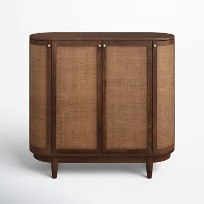 Salvatore Solid Wood 2 - Drawer 2 - Door Half Circle Accent Cabinet | Wayfair North America