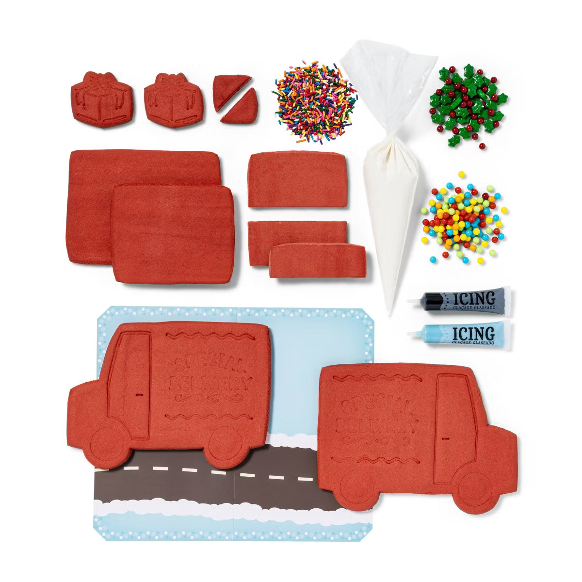 Holiday Special Delivery Truck Gingerbread House Kit - 35oz - Favorite Day™ | Target