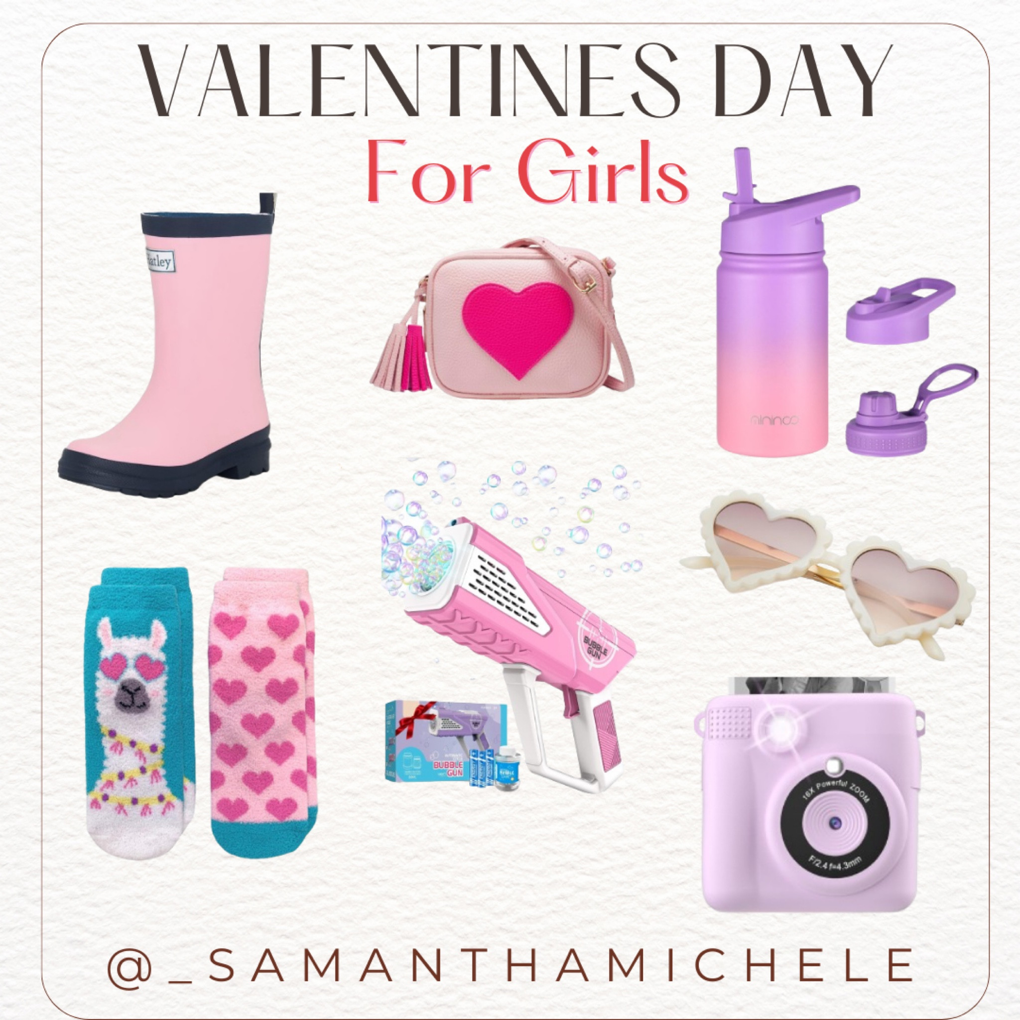 Valentines Day gifts for little girls, Gift guide for little girls, Little girls purse, Fuzzy socks for girls, Polaroid camera, Bubble gun



#LTKkids #LTKGiftGuide