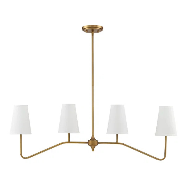 Alleyne 4 - Light Kitchen Island Linear Pendant | Wayfair Professional