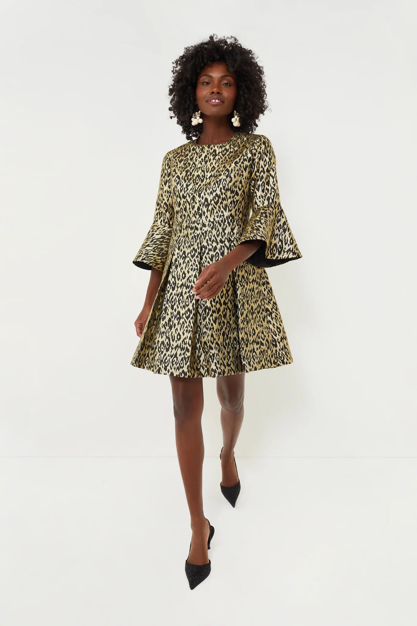 Gold Leopard Mel Dress | Tuckernuck (US)
