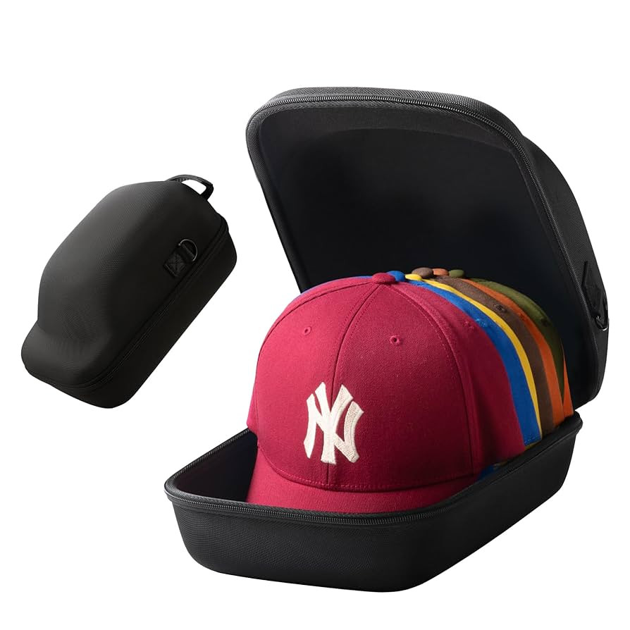 Hard Hat Travel Case – Storage for Baseball Caps with Carrying Handle and Adjustable Shoulder S... | Amazon (US)