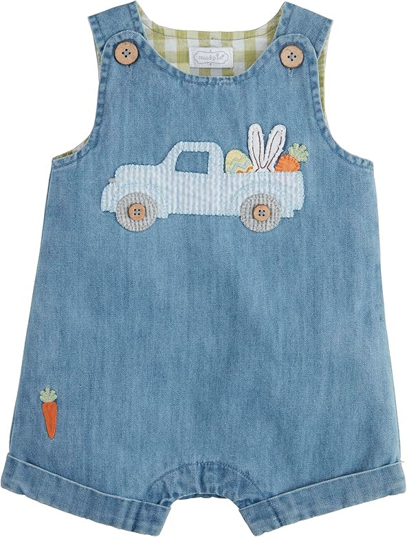 Mud Pie boys Children's Denim Easter Jon Jon | Amazon (US)