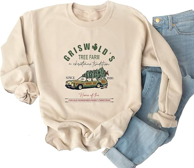 Ykomow Snowman Wine Cheers Sweatshirts Women Long Sleeve Christmas Graphic Tees Funny Xmas Tops | Amazon (US)