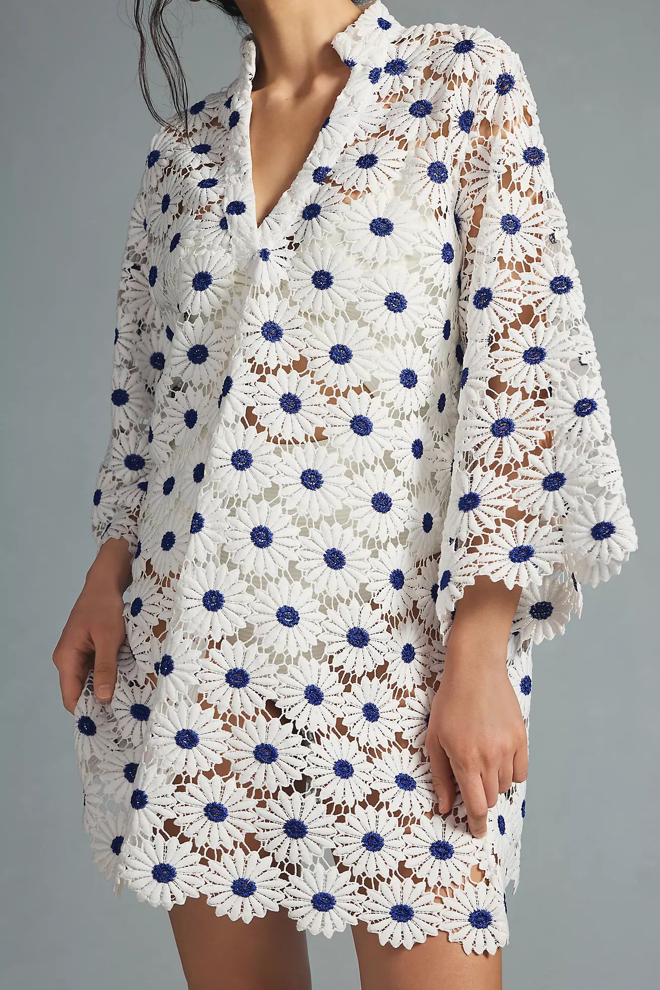 Maeve Daisy Lace Kaftan | Anthropologie (US)