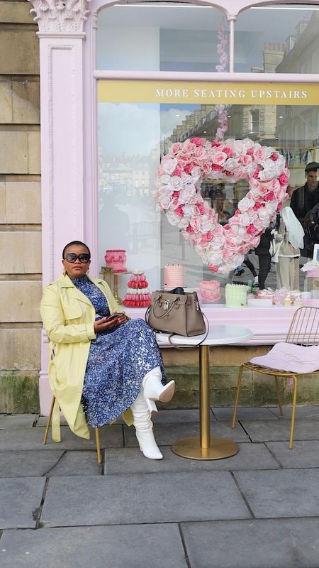 Spring in Ted Baker Camrilyn oversized shirt dress. Come with a slip underneath and is true to size. Wearing size 14 UK. Perfect for #weddings #races #afternoontea #church. Tranch coat is size 16 (always size up) from river island 

#LTKeurope #LTKstyletip #LTKparties