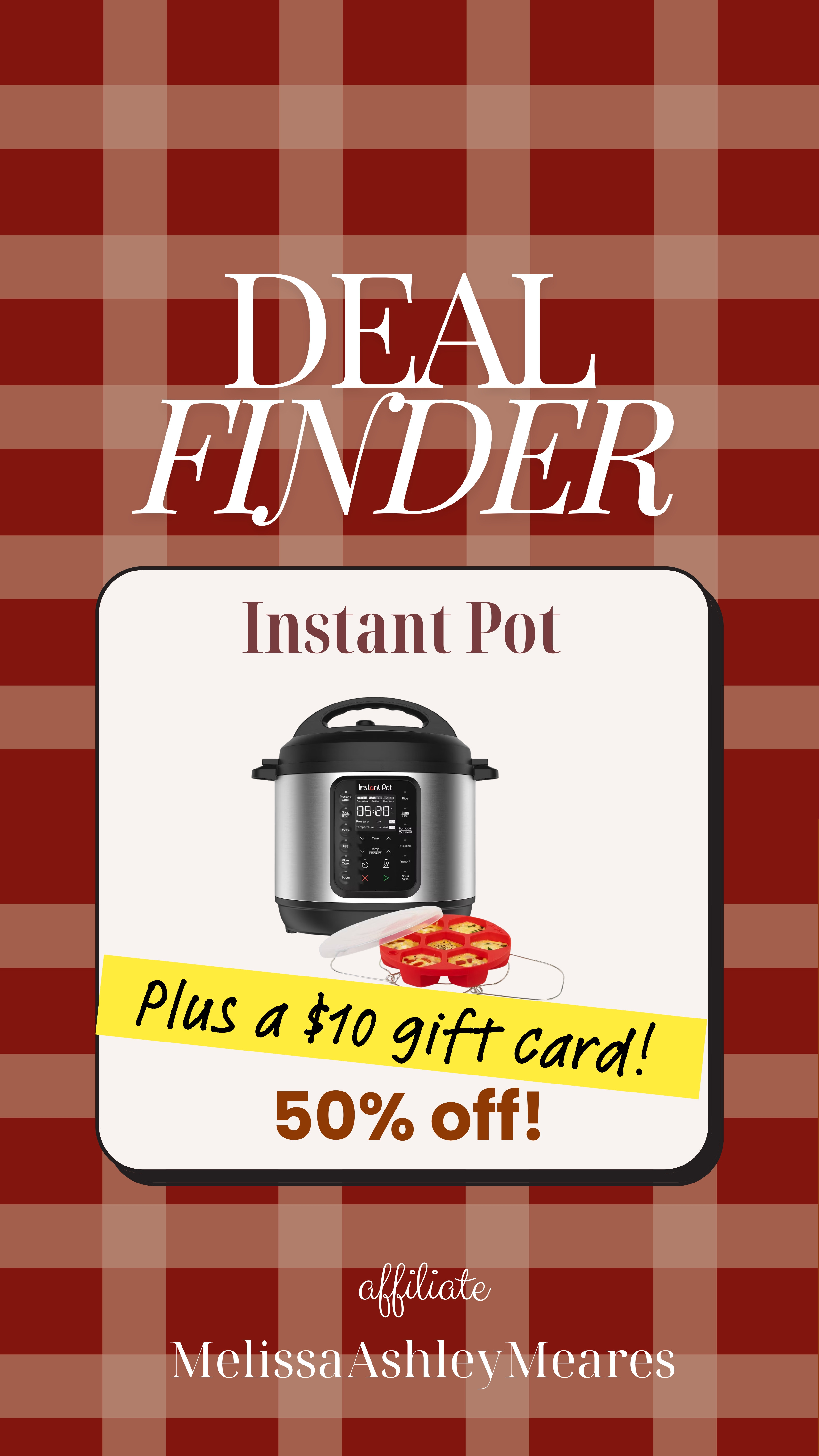 🔥 Half off + a $10 gift card! The Instant Pot is on major sale today, grab it for yourself or a great gift! 

 

#LTKGiftGuide #LTKSaleAlert #LTKFindsUnder100