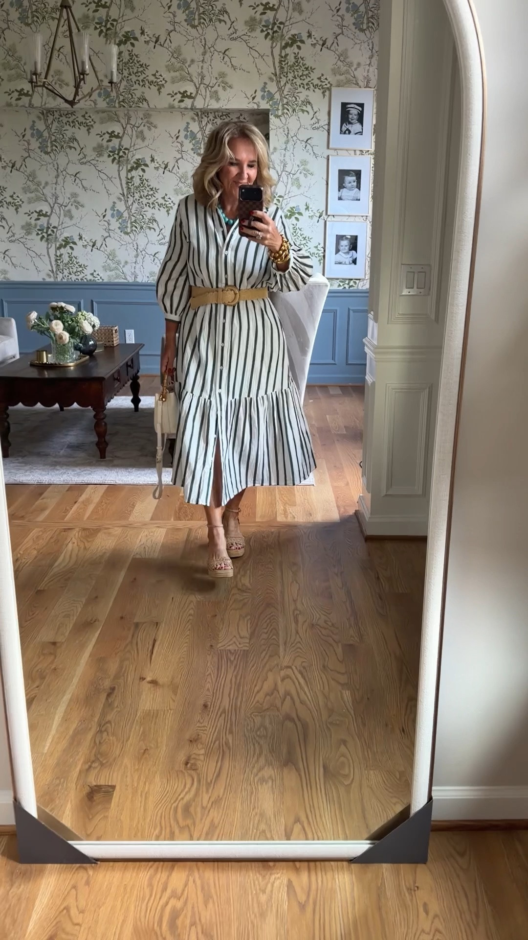 Chicos dress size .5 I did size down 
It’s so comfortable. Wear the self tie or add your own belt. Cute even without a belt. 

Summer dress Sunday dress

#LTKootd #LTKSaleAlert #LTKOver40