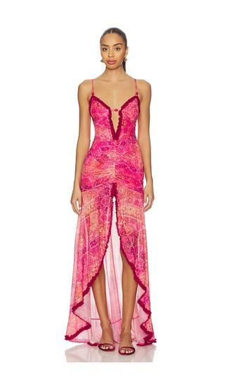 Runaway The Label Kiata Maxi Dress in Pink. - size XL | Revolve Clothing (Global)