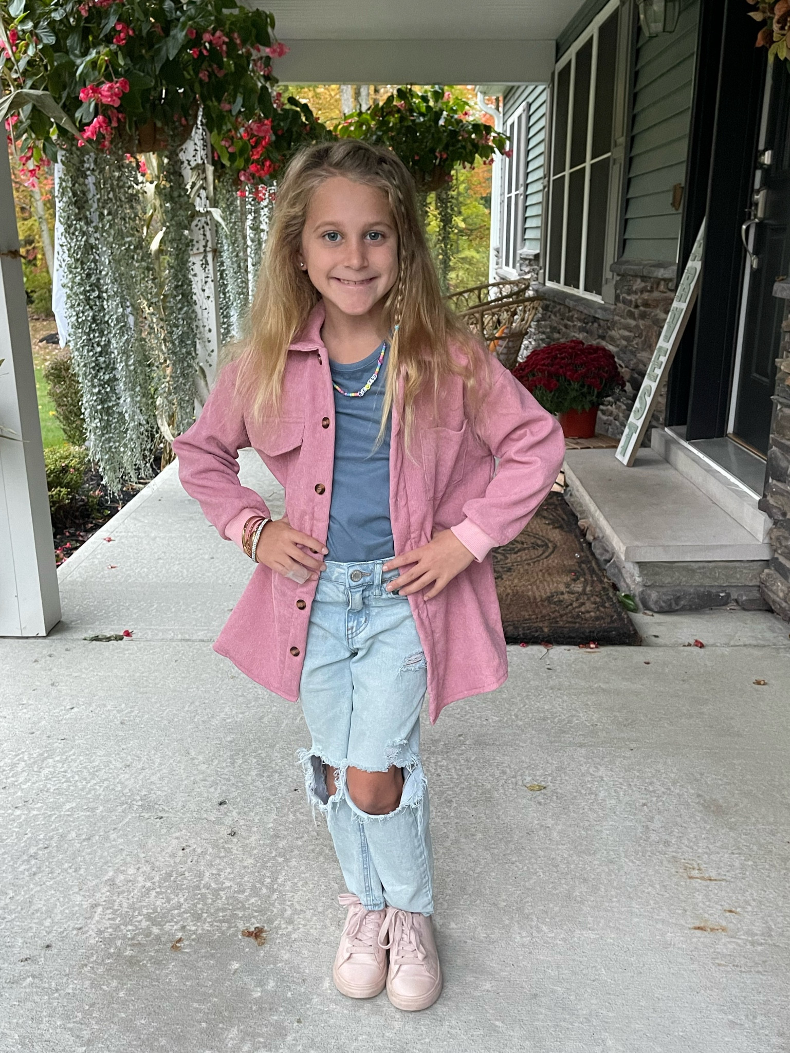 girls school outfit, tween outfit, girls ootd, kids fashion, girls sneakers, school outfits, girls hairstyle, school outfit, cute outfits, outfit inspo, ootd, outfit ideas for girls, outfits for school, girls jewelry, girls necklace, girls corduroy jacket, girls fall outfit, girls style, pink jacket, fall jacket, little girls outfit 

#LTKkids #LTKSeasonal #LTKstyletip