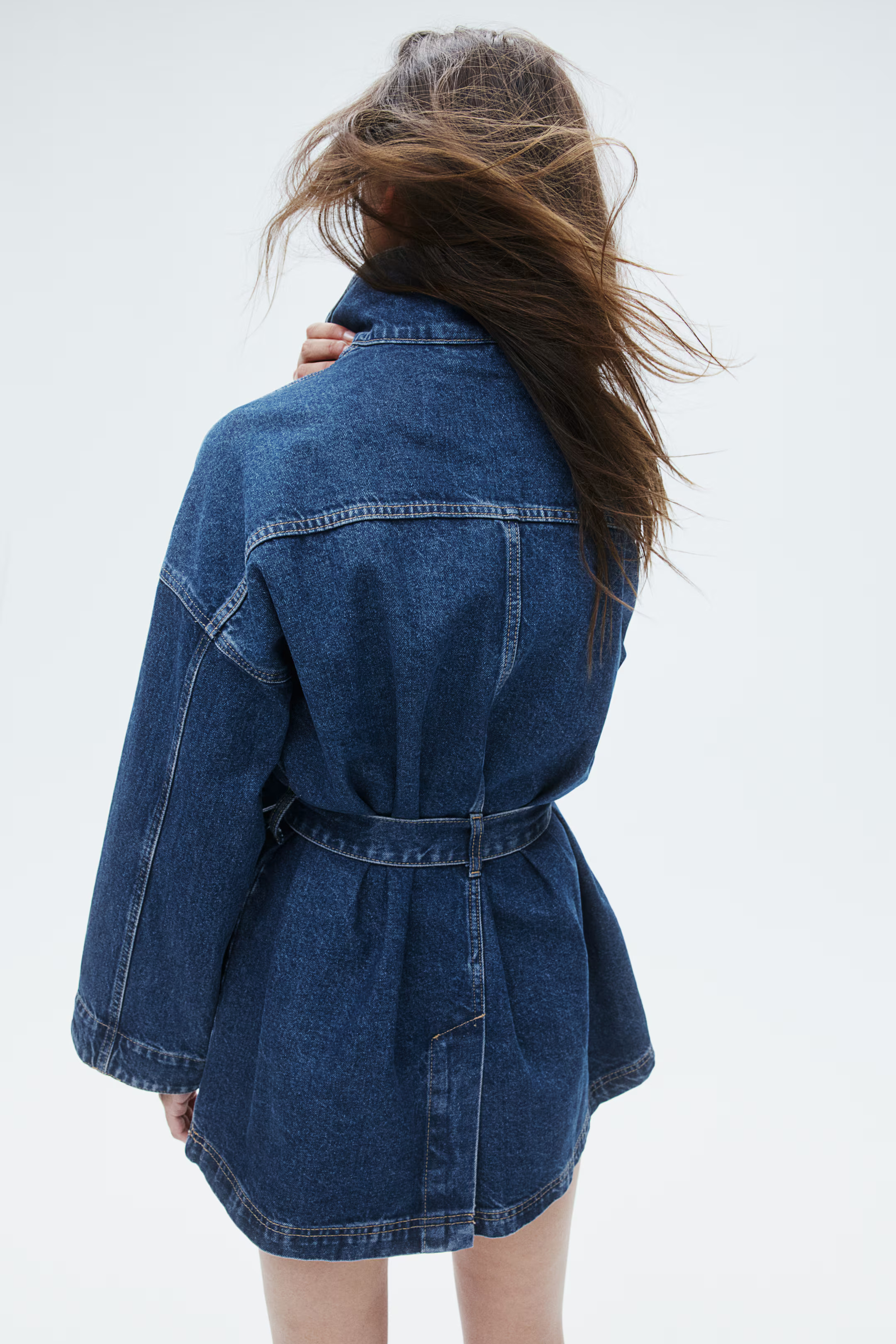 Tie-Belt Denim Jacket | H&M (US + CA)