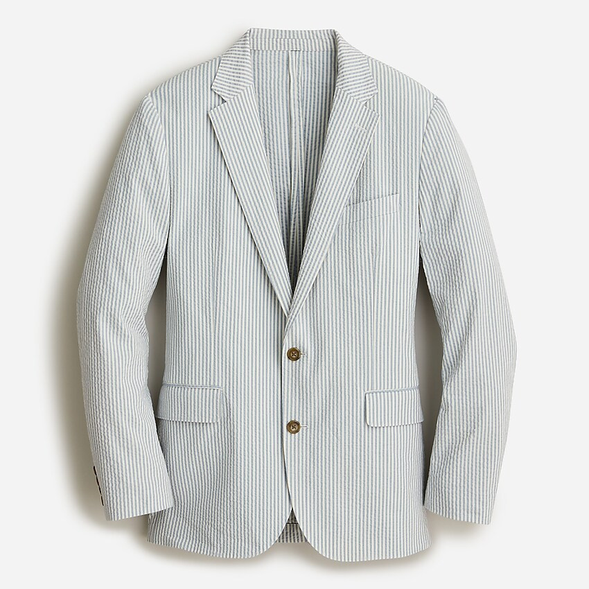 Ludlow Slim-fit unstructured suit jacket in stretch seersucker | J. Crew US