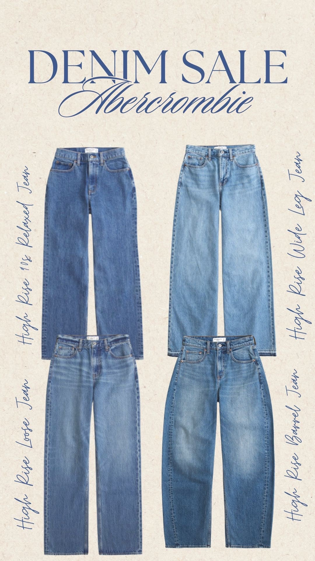 Some of my picks from the Abercrombie denim sale! Hands down my favorite jeans are from Abercrombie. This sale is the perfect time to stock up because they’re typically more pricey! 

Abercrombie denim sale, Abercrombie denim, Abercrombie jeans, denim 



#LTKootd #LTKSaleAlert