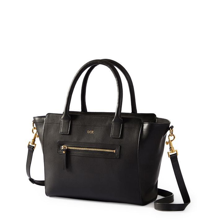 Hayden Leather Zip-Top Tote | Mark and Graham