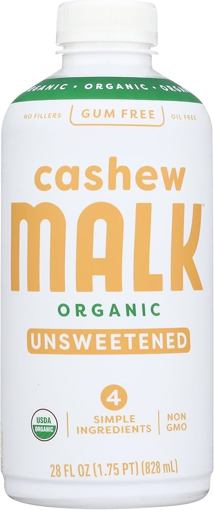 MALK Organic Unsweetened Cashew Malk, 28 FZ | Amazon (US)