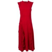 Red Valentino frill panel dress - Rouge | Farfetch FR