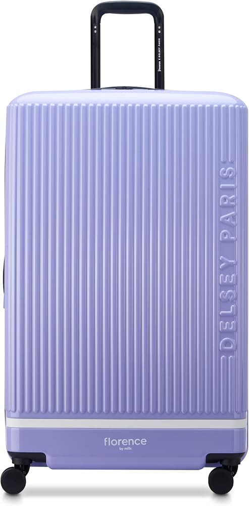florence by mills Spin Me Away Hardside Expandable Luggage with Spinner Wheels, Lavender, Checked... | Amazon (US)