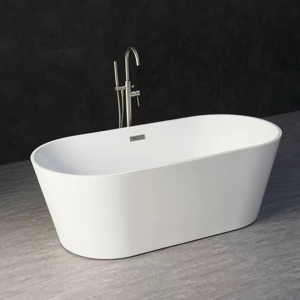 B0013 67" x 32" Freestanding Soaking Bathtub | Wayfair North America