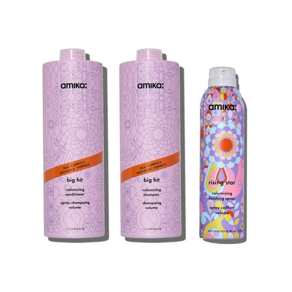 Amika Big Hit Volumizing Set – Liter Shampoo + Conditioner + Rising Star | Poshmark