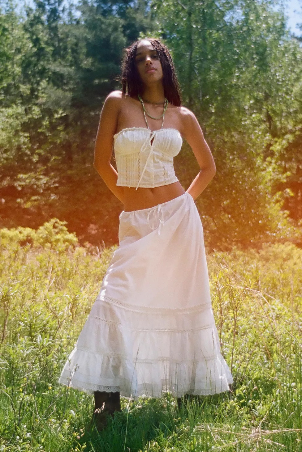 Kimchi Blue Zoey Boho Tube Top & Maxi Skirt Set | Urban Outfitters (US and RoW)