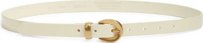 Madewell Chunky Buckle Leather Skinny Belt | Nordstrom | Nordstrom