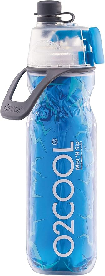 O2COOL Arctic Squeeze Mist 'N Sip Insulated Bottle w/Silicone Spout Cover And Locking Misting Fun... | Amazon (US)
