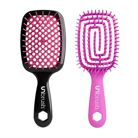 FHI Heat UNBrush Pink 2-piece Original & Flex Set | HSN