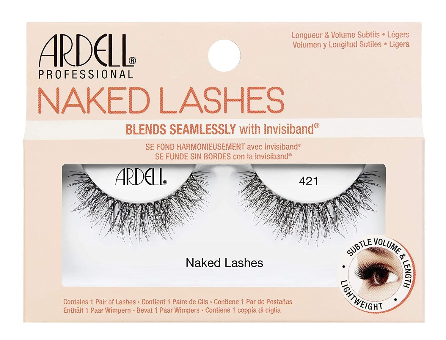 Ardell False Lashes, Naked Lashes 421 with Invisiband, 4 pairs | Amazon (US)