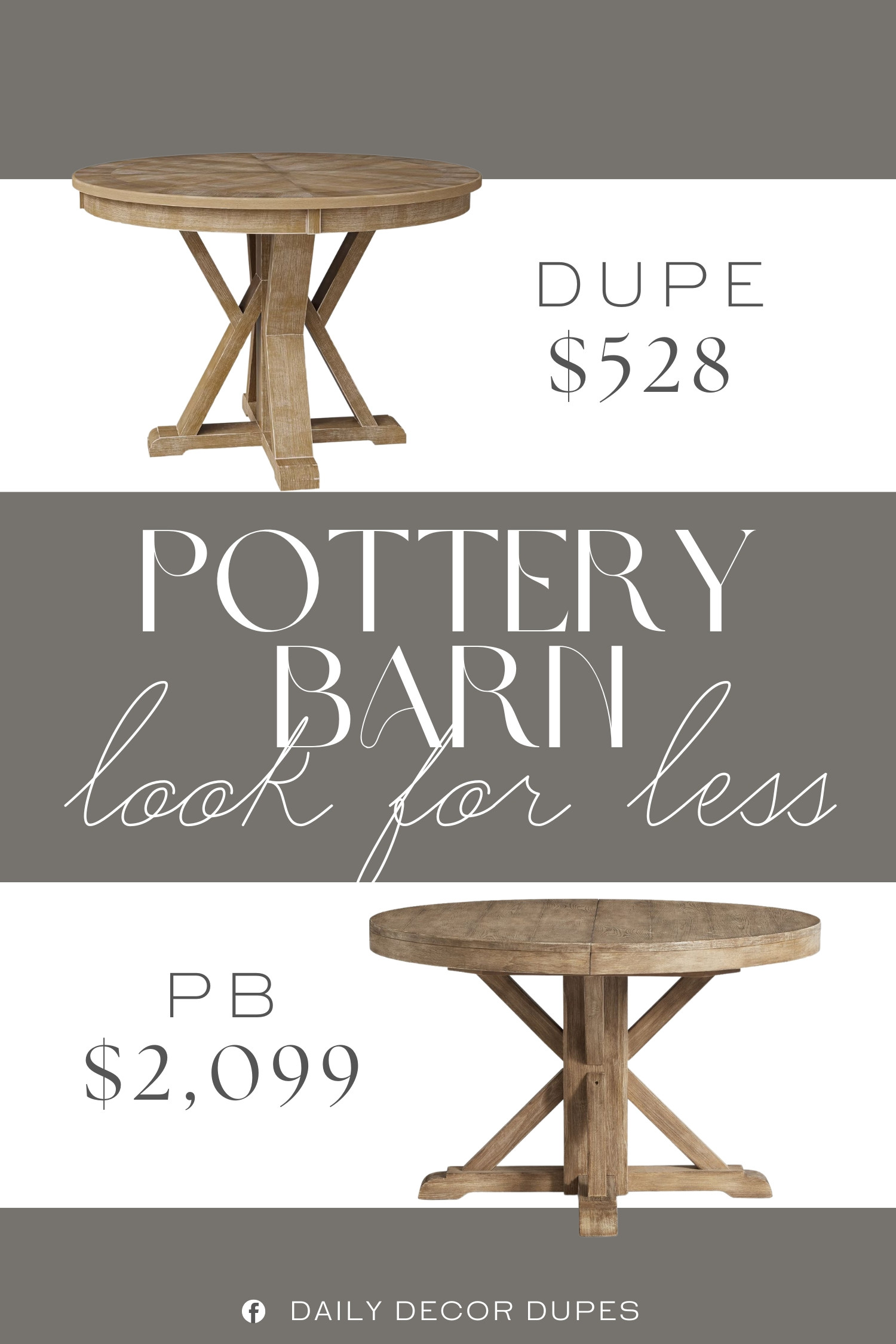 Inspired by Pottery Barn Pedestal Dining Table. Round Pedestal Dining Table. Solid Wood Pedestal Table. Rustic Round Dining Table. Modern Farmhouse Dining Table. Contemporary Round Dining Table. Transitional Dining Table. 

Home more affordable option find copy cat similar look for less budget friendly affordable cheap cheaper beautiful pretty. Clearance sale coupon code discount code promo code luxury lookalike look a like Inspo inspiration inspired by idea ideas Love like these? I share multiple every day in my FB group.
#potterybarninspired #diningtable #pedestaldiningtable #rounddiningtable #modernfarmhouse #furniturefinds #diningroominspo 

 #LTKHome