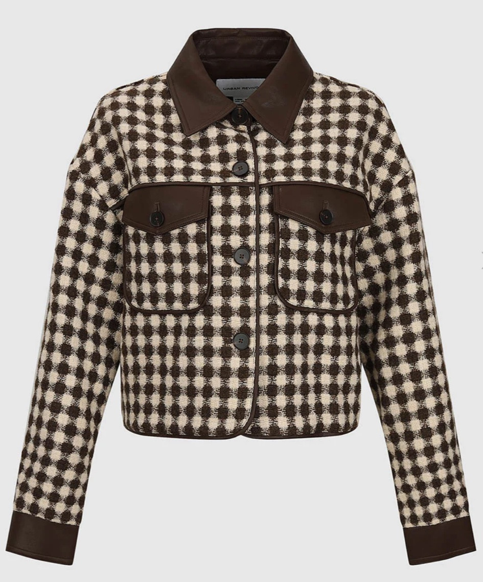 This brand has such a fun take on some basics for fall and winter! Can’t wait to get this checkered jacket in. Love the brown leather touches  

#LTKfindsunder100 #LTKSeasonal #LTKstyletip
