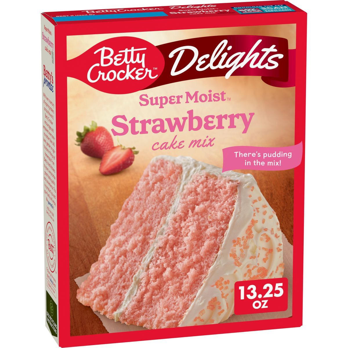Betty Crocker Delights Strawberry Super Moist Cake Mix - 13.25oz | Target