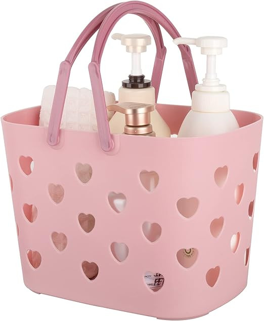 Anyoifax Portable Shower Caddy Tote Plastic Storage Basket with Handle Box Organizer Bin for Bath... | Amazon (US)