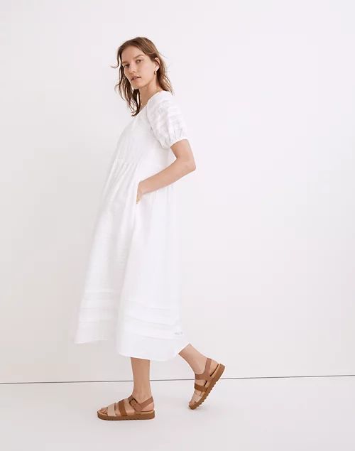 Pintuck Easy Midi Dress | Madewell