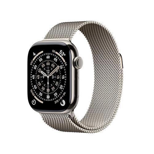 Apple Watch Series 11 [GPS + Cellular 42mm] Smartwatch with Natural Titanium Case with Natural Milanese Loop. Sleep Score, Fitness Tracker, Health Monitoring, Always-On Display, Water Resistant | Amazon (US)