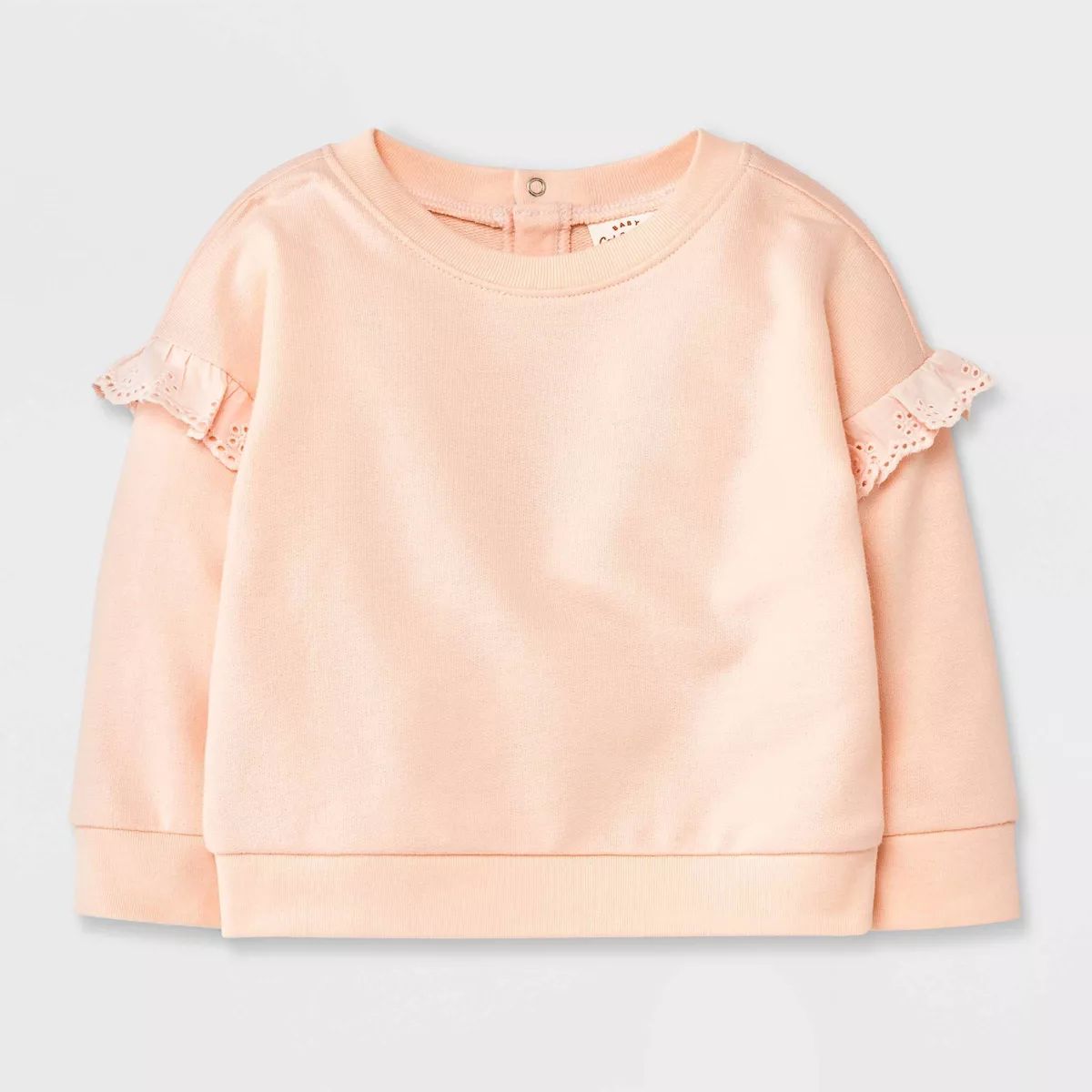 Baby Girls' Solid Sweatshirt - Cat & Jack™ Pink | Target