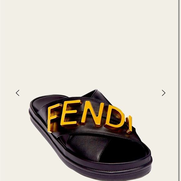 Fendi logo cross sandals | Poshmark
