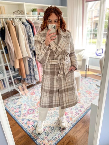 Great designer inspired look from a high quality brand! 

Fall coats, fall coat, wool coat, plaid coat, 

#LTKworkwear #LTKHoliday #LTKSeasonal