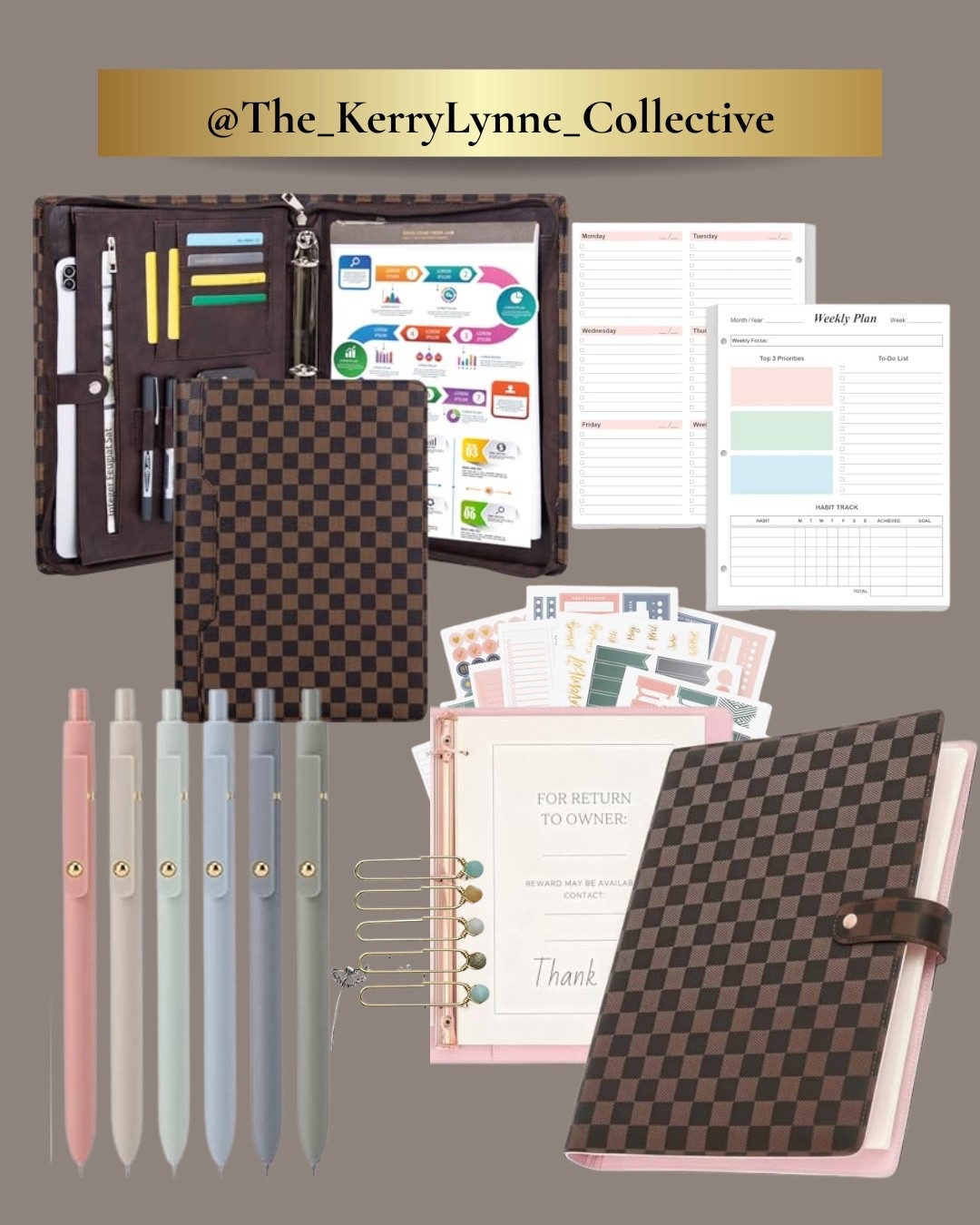 : Planner Girl Essentials ✨📖

Everything I’m currently loving for creating the ultimate elevated planner setup 🤍

From chic planner covers and inserts to pastel pens, stickers, dashboards, and organizational accessories — these are the little details that make planning feel less like a task and more like a creative ritual.

Obsessed with building a planner system that feels functional, inspiring, and aesthetically put together while keeping my weeks organized and productive ✨

If you’re a fellow planner lover, these finds are TOO good not to share 👇

#LTKdayinmylife