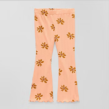 Okie Dokie Toddler & Little Girls Knit Flare Full Length Leggings | JCPenney